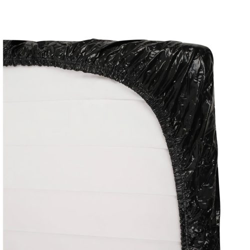 Fetish - lakk lepedő - gumis - 220 × 220 cm (fekete)