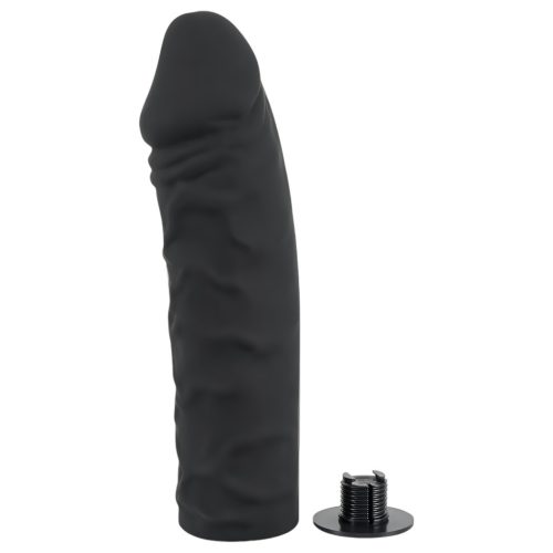 You2Toys - Silicone Strap-On - felcsatolható dildó (fekete)