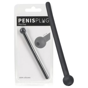 Dilator Piss Play - üreges, szilikon dilátor (fekete)