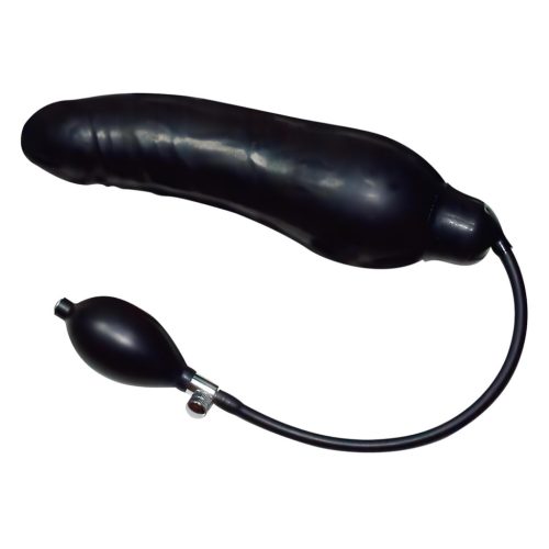 You2Toys - latex pumpálható análtágító (fekete, nagy)
