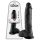 King Cock 10 herés dildó (25 cm, fekete)
