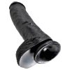 King Cock 10 herés dildó (25 cm, fekete)