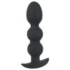 Black Velvets Heavy - 145g-os gömbös anál plug (fekete)