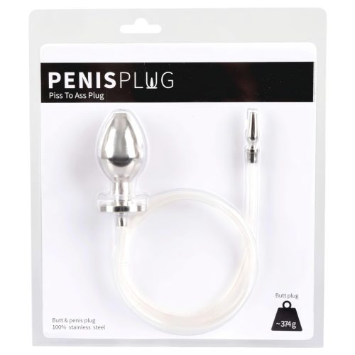 Piss to Ass Plug - üreges anál plug húgycső tágítóval