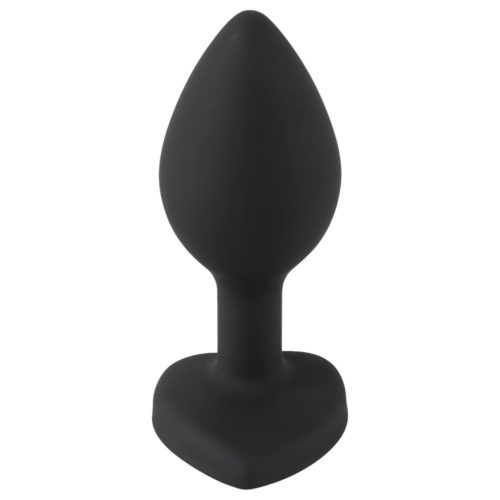 You2Toys Anal Plug - fehér köves anál plug (fekete)