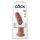 King Cock 9 - tapadókorongos élethű dildó (23cm) - sötét natúr