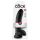 King Cock 9 - nagy tapadókorongos, herés dildó (23cm) - fekete