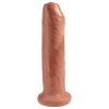 King Cock 7 - élethű dildó (18 cm) - sötét natúr