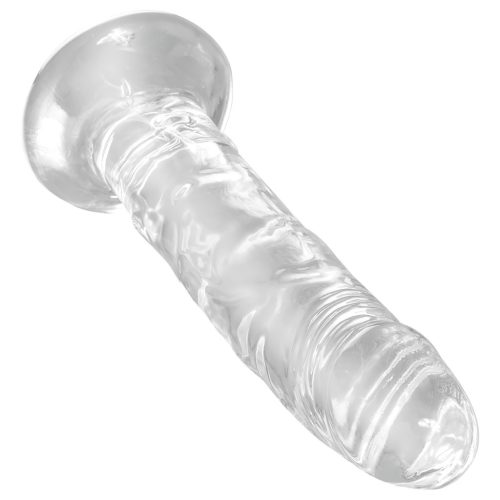 King Cock Clear 6 - tapadókorongos dildó (15cm)