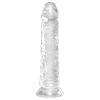 King Cock Clear 8 - tapadókorongos, nagy dildó (20cm)