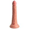 King Cock Elite 7- tapadókorongos, élethű dildó (18cm) - natúr