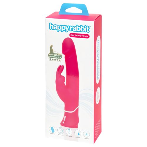 Happyrabbit Dual Density - vízálló, csiklókaros vibrátor (pink)