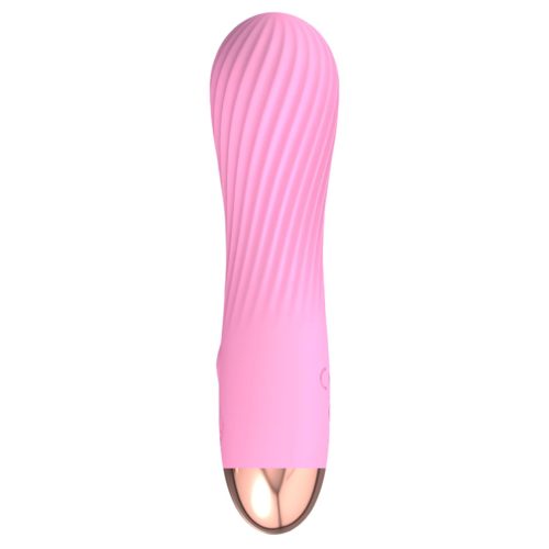 Cuties Mini - akkus, vízálló, spirál vibrátor (pink)