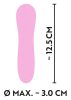 Cuties Mini - akkus, vízálló, spirál vibrátor (pink)