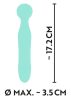 Cuties Mini Wand - akkus, vízálló, masszírozó vibrátor (zöld)