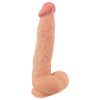 Nature Skin - AI Dream Girl élethű dildó mozgatható bőrrel és herékkel (25 cm)
