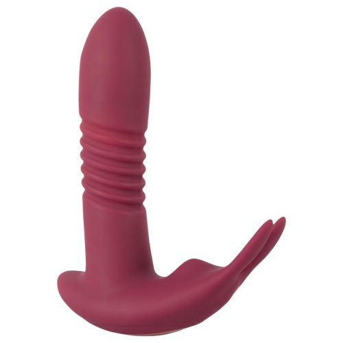 Javida RC - rádiós, 3 funkciós csikló vibrátor (piros)
