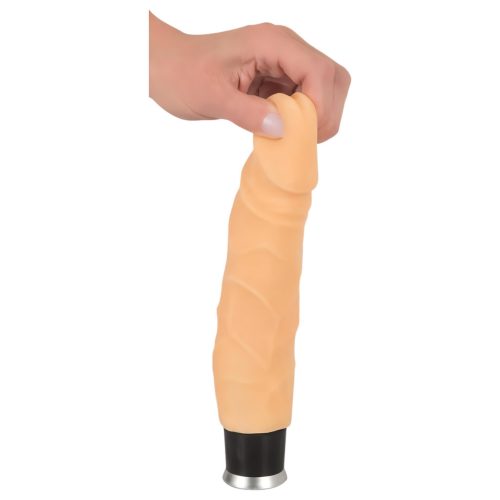 Nature Skin - élethű vibrátor - natúr (23cm)