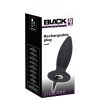 Black Velvets S - akkus, kezdő anál vibrátor - kicsi (fekete)