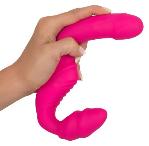 Double2Teaser - felcsatolható vibrátor tartópánt nélkül (pink)