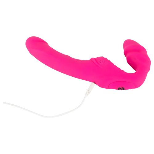 Double2Teaser - felcsatolható vibrátor tartópánt nélkül (pink)