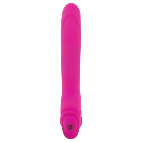 Double2Teaser - felcsatolható vibrátor tartópánt nélkül (pink)