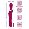 Javida Thrusting - 3in1 masszírozó vibrátor (piros)