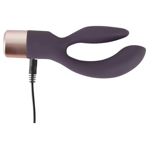 You2Toys Elegant Double - akkus, csiklókaros vibrátor (lila)