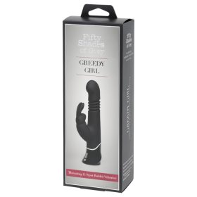   A szürke ötven árnyalata Greedy Girl - lökő vibrátor (fekete)