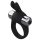 Pulselock Vantr - vibrációs nyuszis péniszgyűrű (fekete) - 30mm