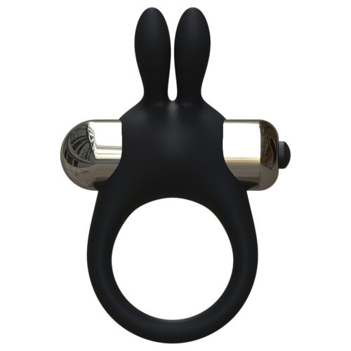 Pulselock Vantr - vibrációs nyuszis péniszgyűrű (fekete) - 30mm