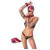 Bad Kitty - bondage szett - 7 részes (piros)