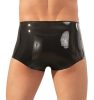LATEX - boxer + péniszköpeny (fekete)