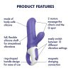 Satisfyer Magic Bunny - vízálló csiklókaros vibrátor (kék)