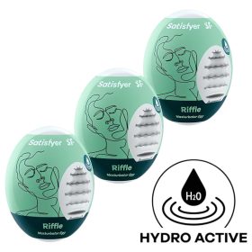 Satisfyer Egg Riffle - tojás maszturbátor szett (3 db)