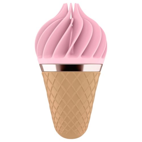 Satisfyer Sweet Treat - akkus, forgó csikló vibrátor (pink-barna)
