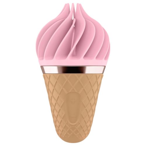 Satisfyer Sweet Treat - akkus, forgó csikló vibrátor (pink-barna)