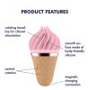 Satisfyer Sweet Treat - akkus, forgó csikló vibrátor (pink-barna)