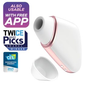   Satisfyer Love Triangle - okos léghullámos csiklóizgató (fehér)