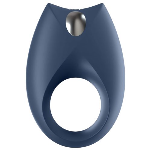 Satisfyer Royal One – App-vezérelt vibrációs péniszgyűrű, férfiaknak (kék)