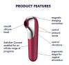 Satisfyer Dual Love - okos hüvelyi és csikló vibrátor (piros)