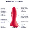 Satisfyer Rotator Plug 1 - gyöngyös anál vibrátor (piros)