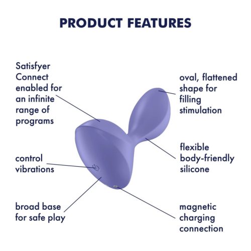 Satisfyer Sweet Seal - okos anál vibrátor (lila)