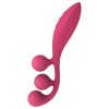 Satisfyer Tri Ball 1 - akkus, multifunkciós vibrátor (piros)