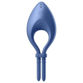 Satisfyer Bullseye - okos vibrációs péniszgyűrű (kék)