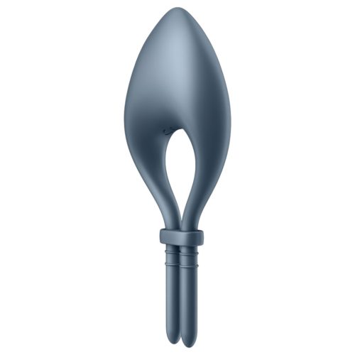 Satisfyer Bullseye - okos vibrációs péniszgyűrű (szürke)