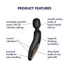 Satisfyer Wand-erland - masszírozó vibrátor (fekete)