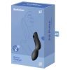 Satisfyer Curvy Trinity 2 - léghullámos 2in1 vibrátor (fekete)