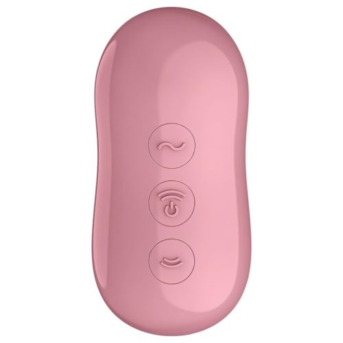 Satisfyer Cotton Candy - léghullámos csikló vibrátor (korall)