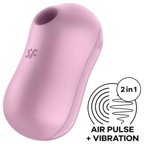 Satisfyer Cotton Candy - akkus léghullámos csikló vibrátor (lila)